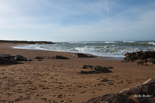 Plage de Vendée propice au surfcasting